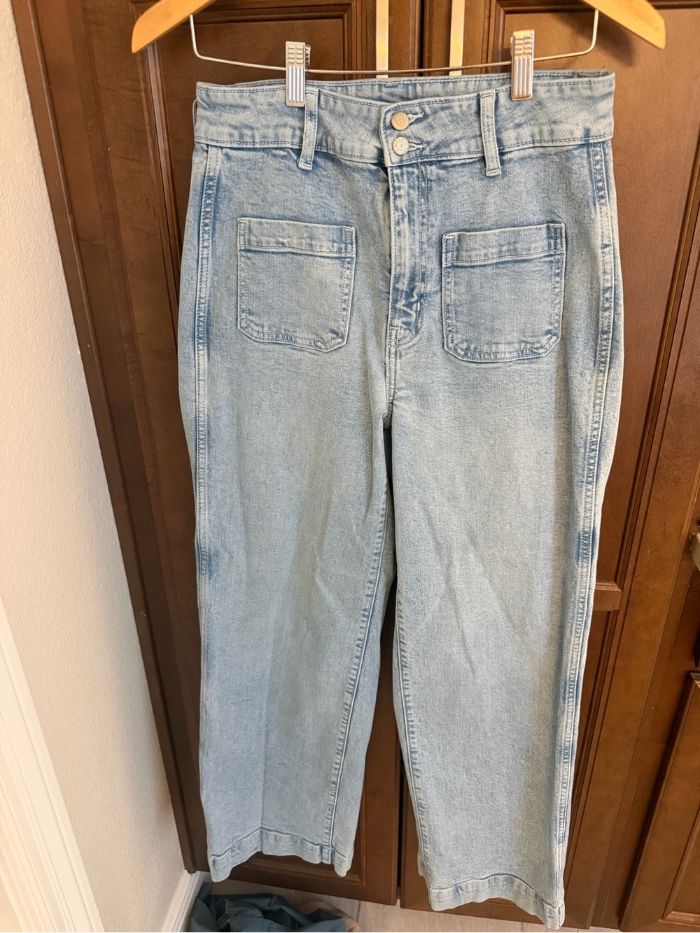 Old Navy Light Blue High-Rise Wide-Leg Jeans